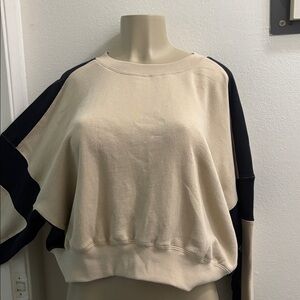 Women's Cream and Black Sweater